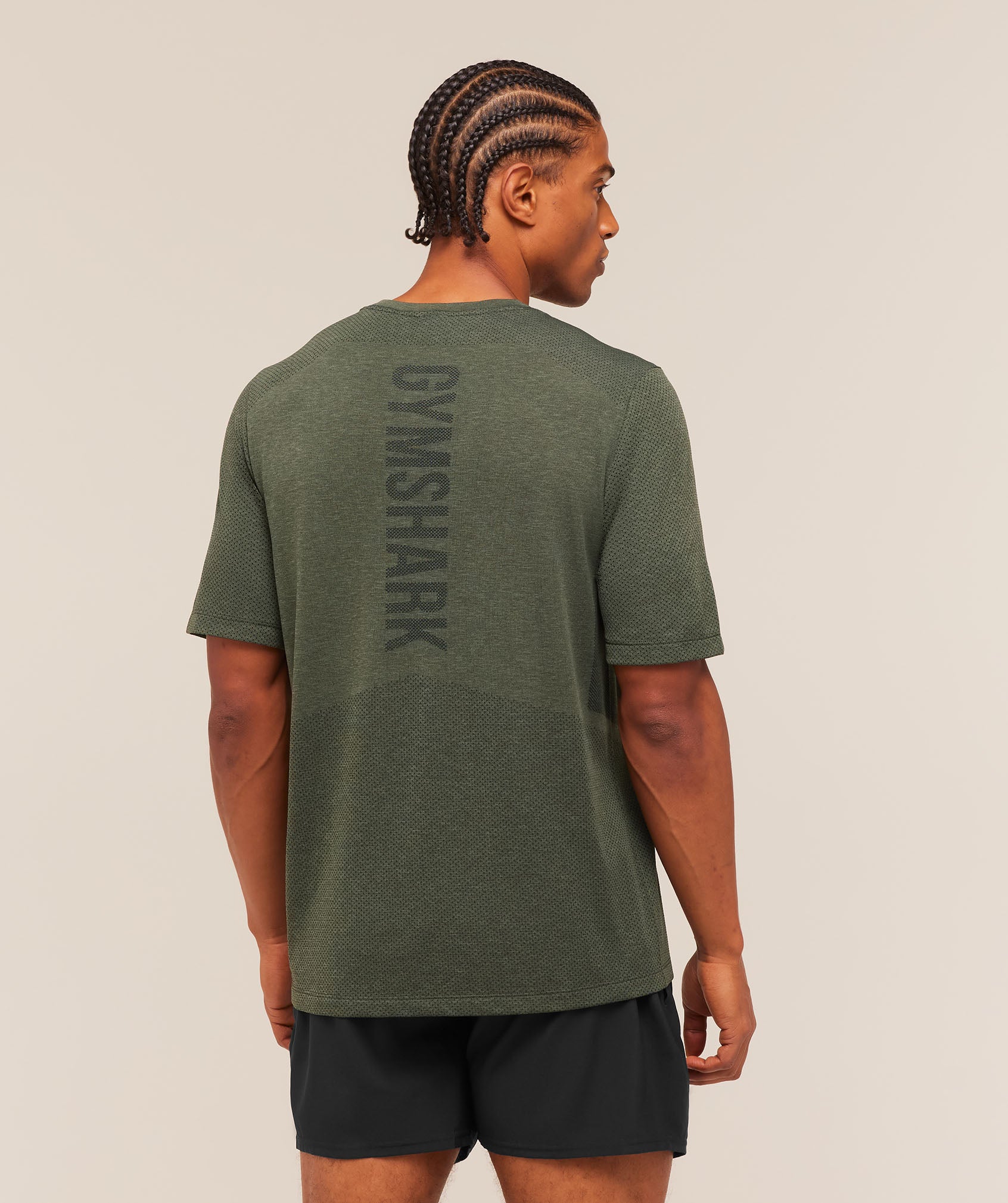 Lightweight Seamless T-Shirt - Strength Green/Marl — imagem 7