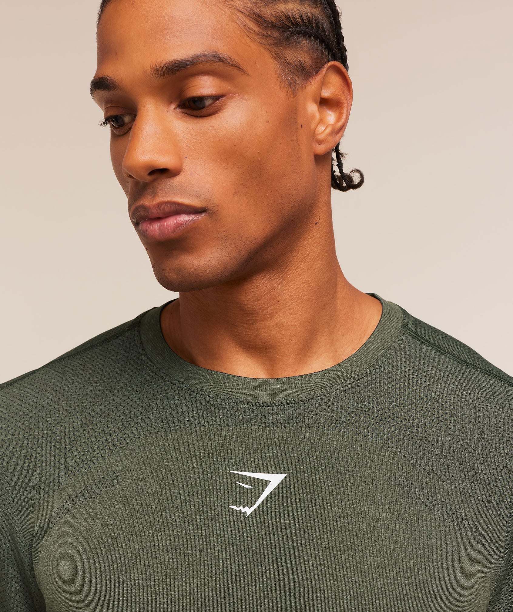 Lightweight Seamless T-Shirt - Strength Green/Marl — imagem 6