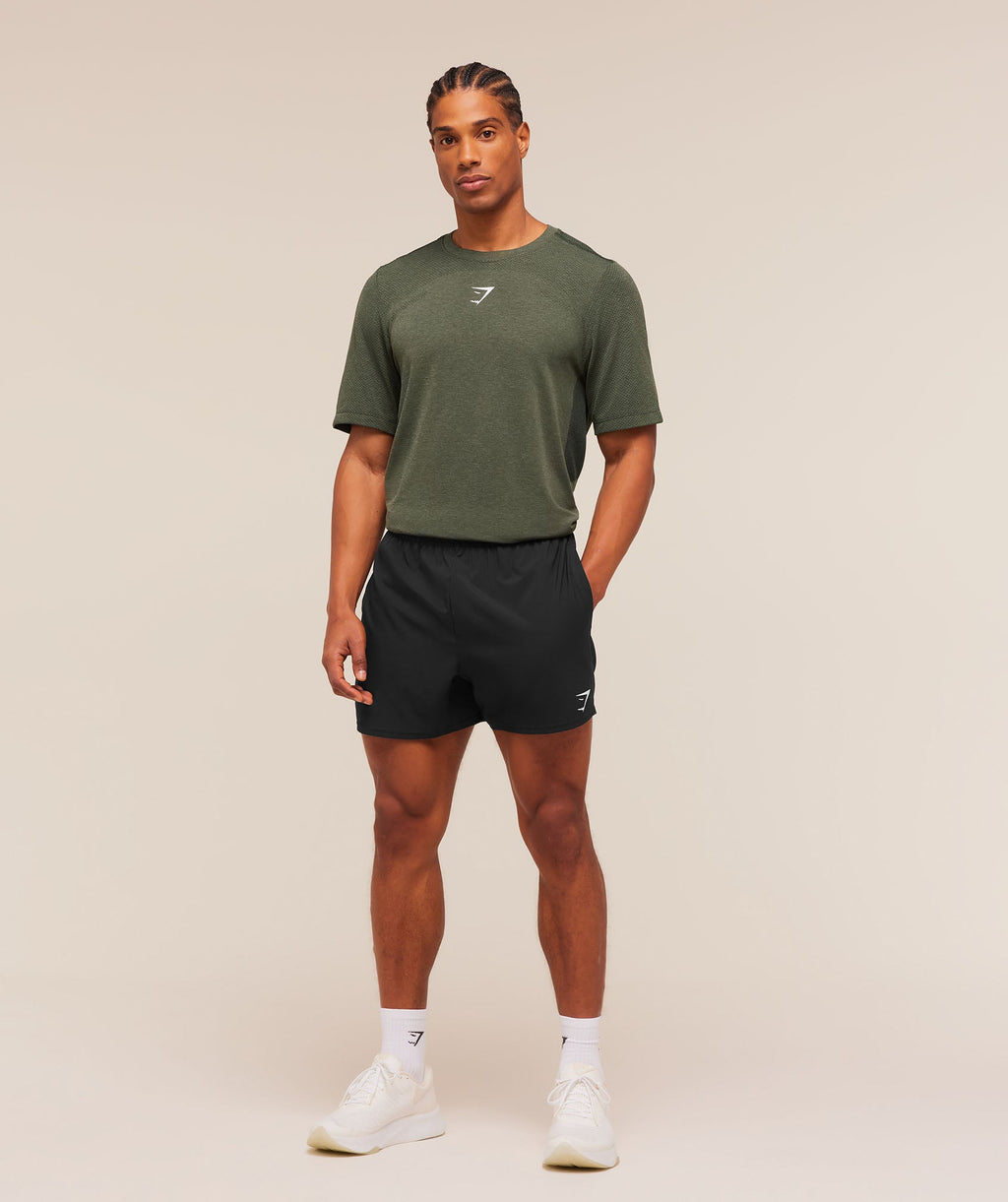 Lightweight Seamless T-Shirt - Strength Green/Marl — imagem 4