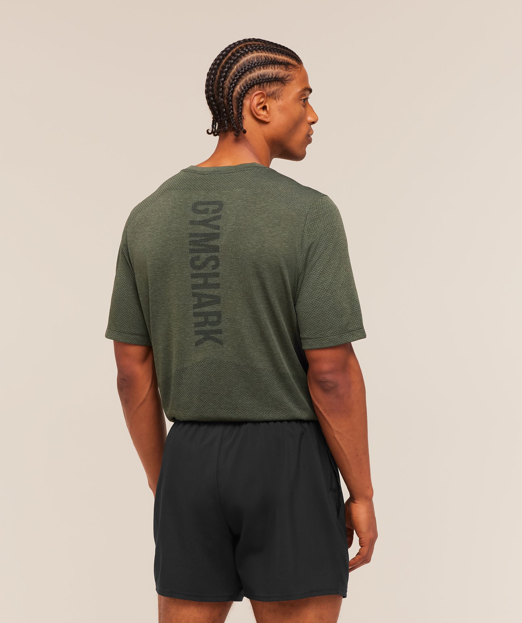 Lightweight Seamless T-Shirt - Strength Green/Marl — imagem 2