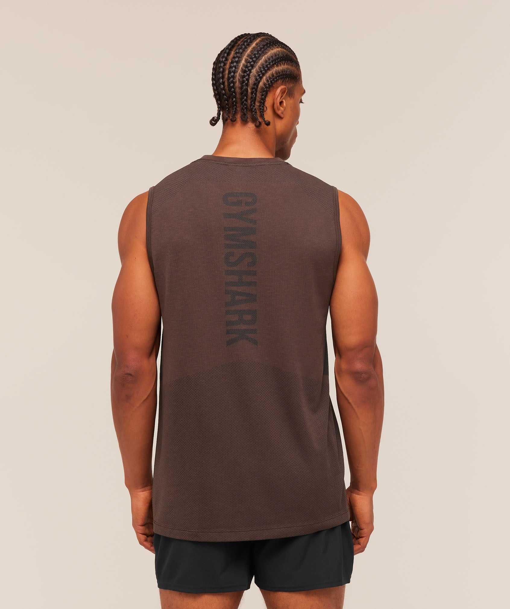 Lightweight Seamless Tank - Espresso Brown/Marl — imagem 7