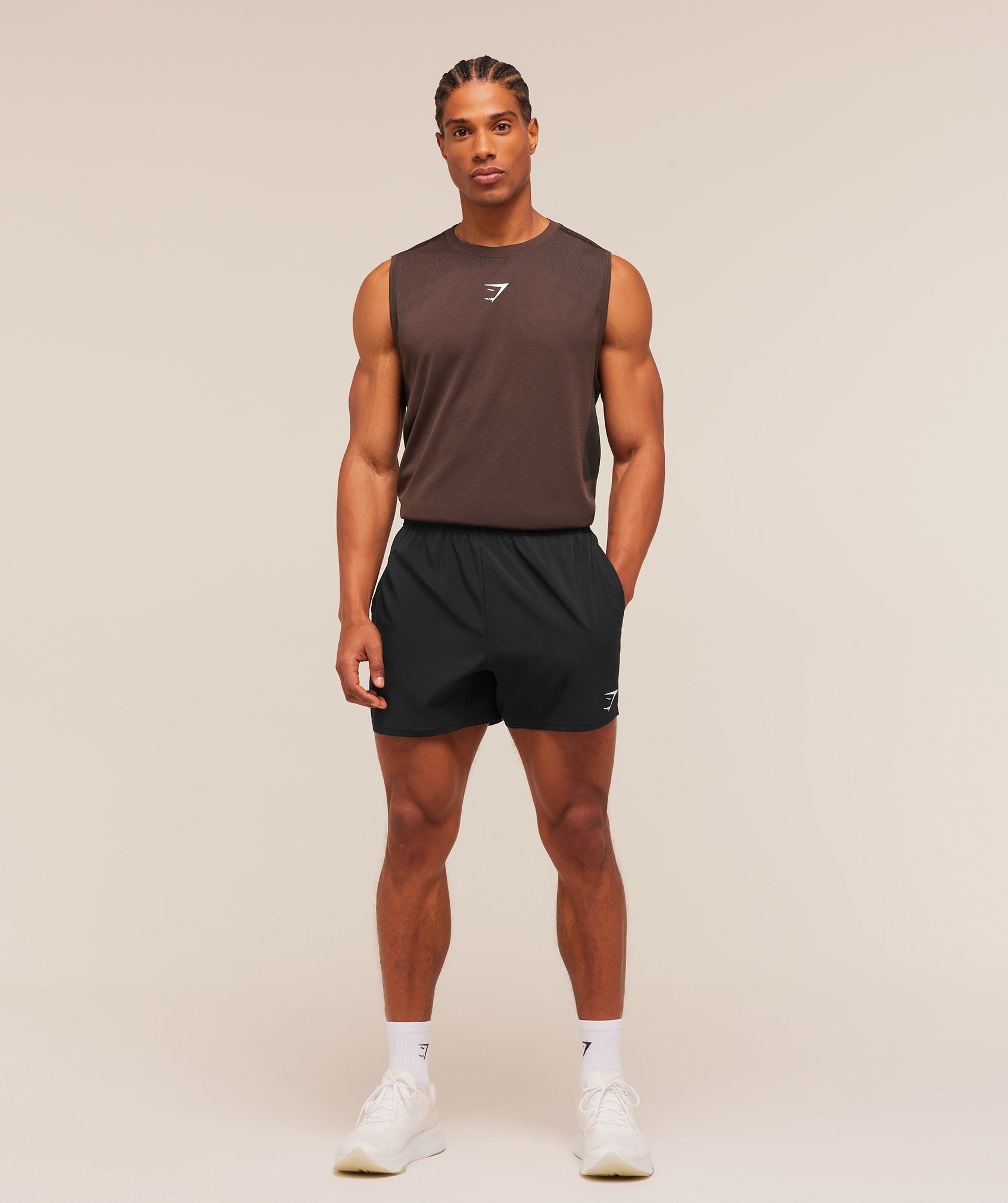 Lightweight Seamless Tank - Espresso Brown/Marl — imagem 4