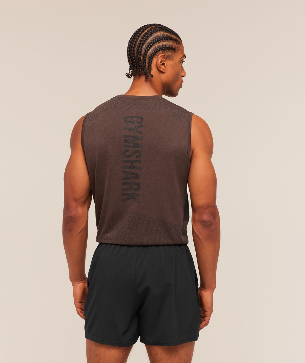 Lightweight Seamless Tank - Espresso Brown/Marl — imagem 2