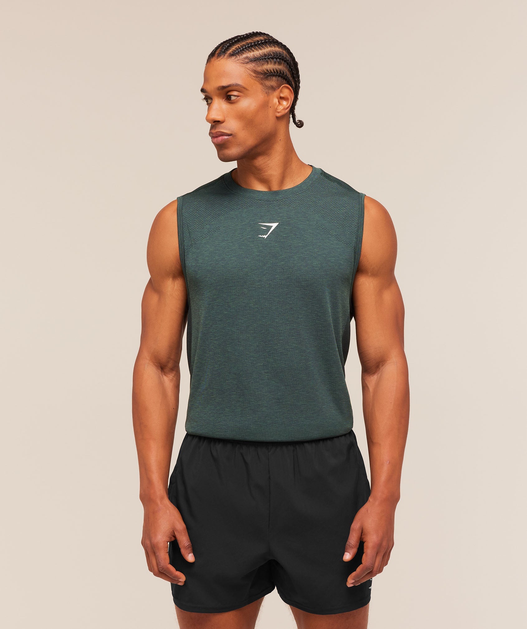 Lightweight Seamless Tank - Tactical Teal/Marl — imagem 1