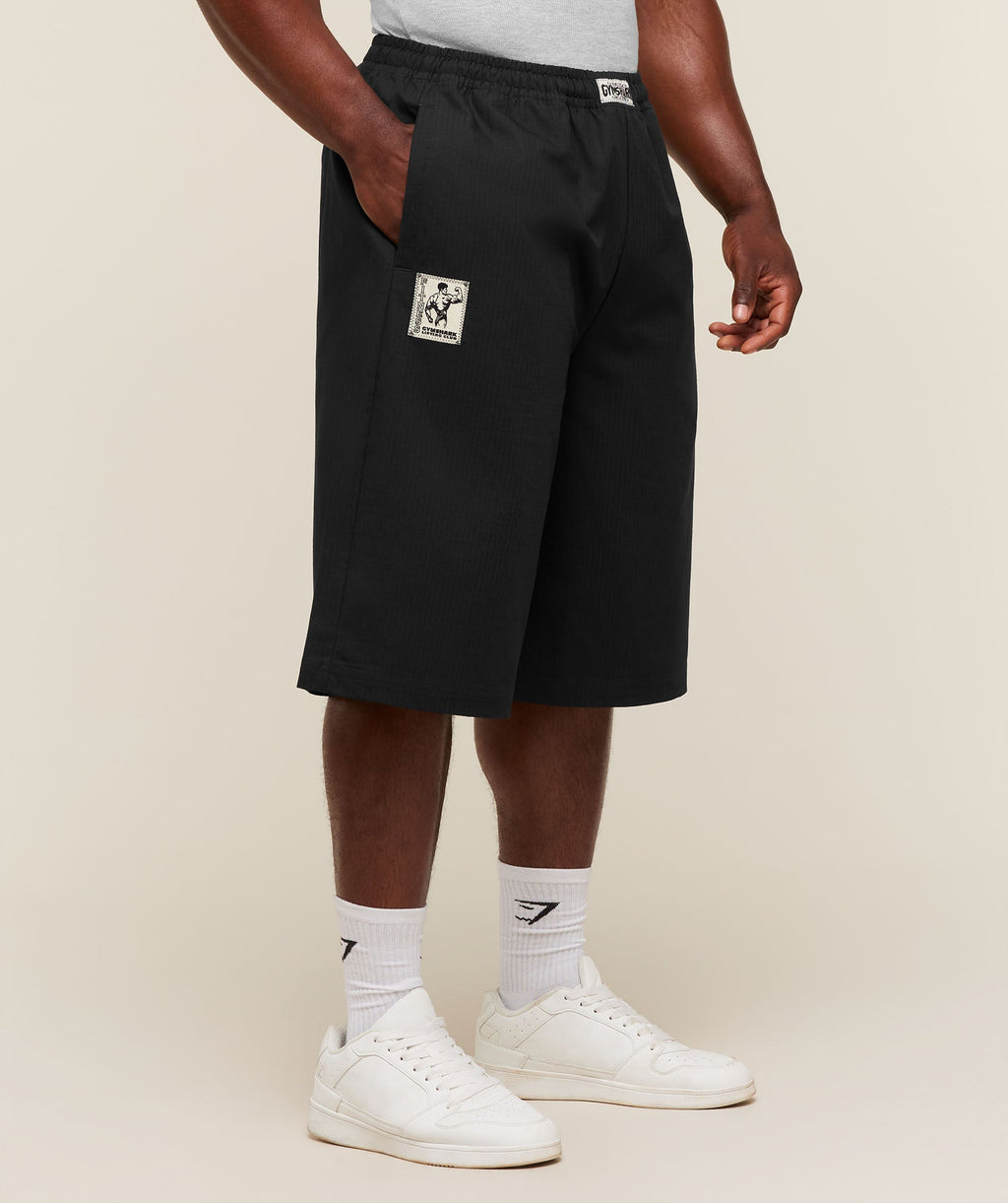 Longline Pumper Shorts - Black — imagem 3