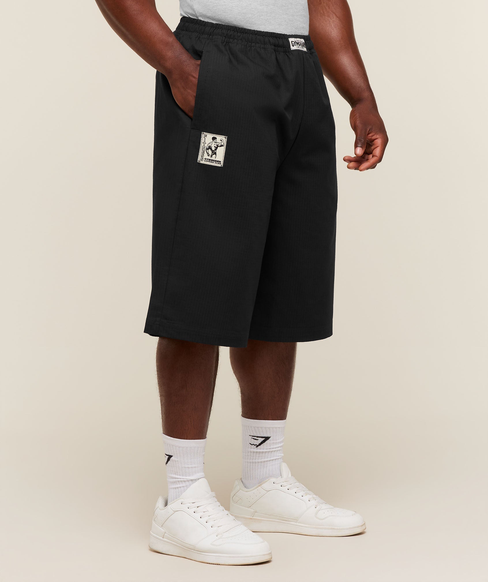 Longline Pumper Shorts - Black — imagem 3
