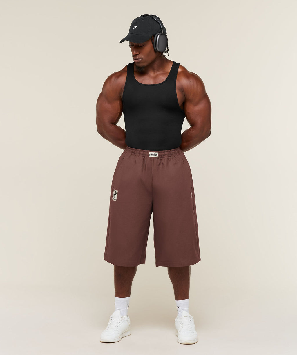 Longline Pumper Shorts - Espresso Brown — imagem 6