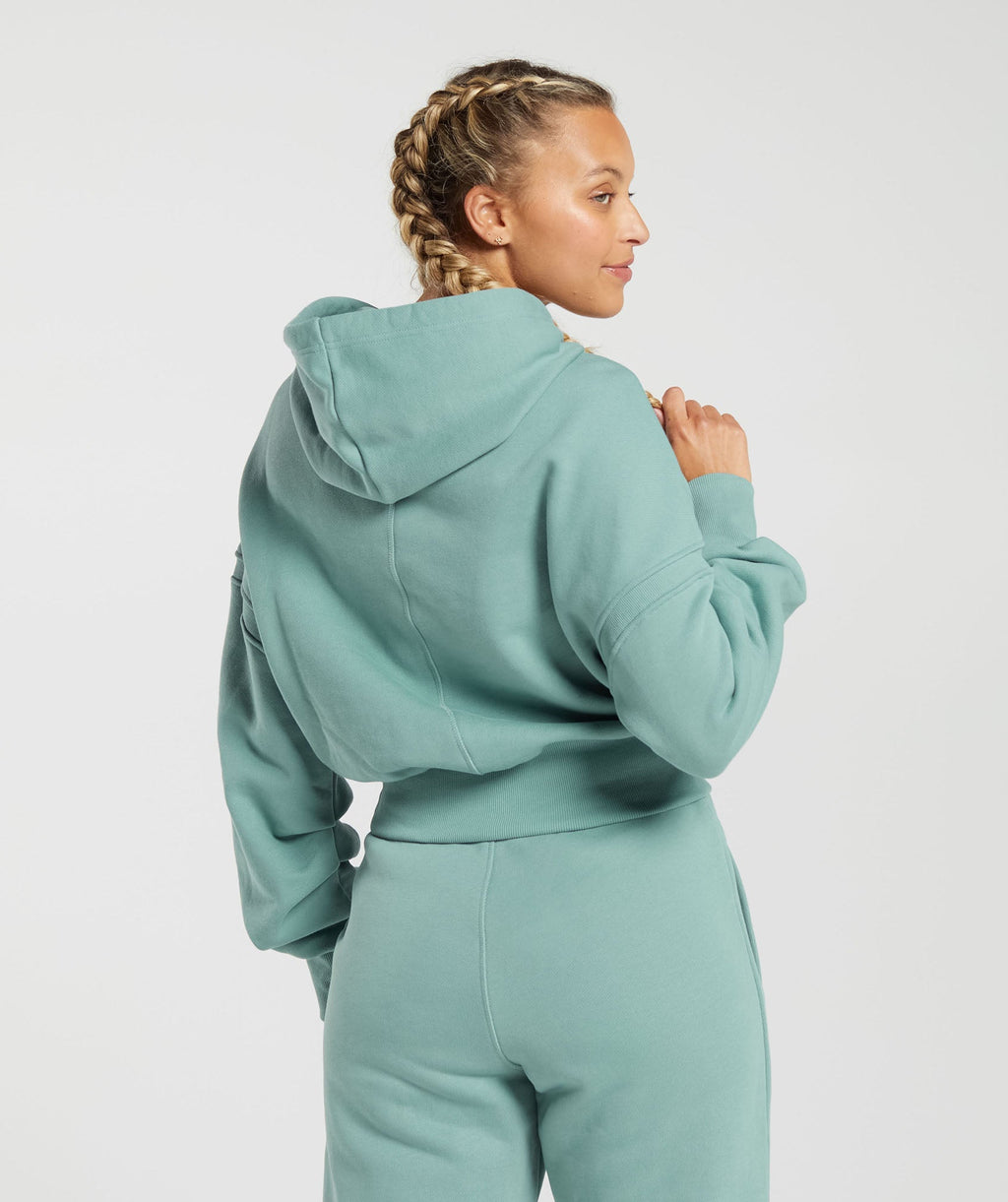 Heavyweight Loopback Sweat Hoodie - Duck Egg Blue — imagem 2