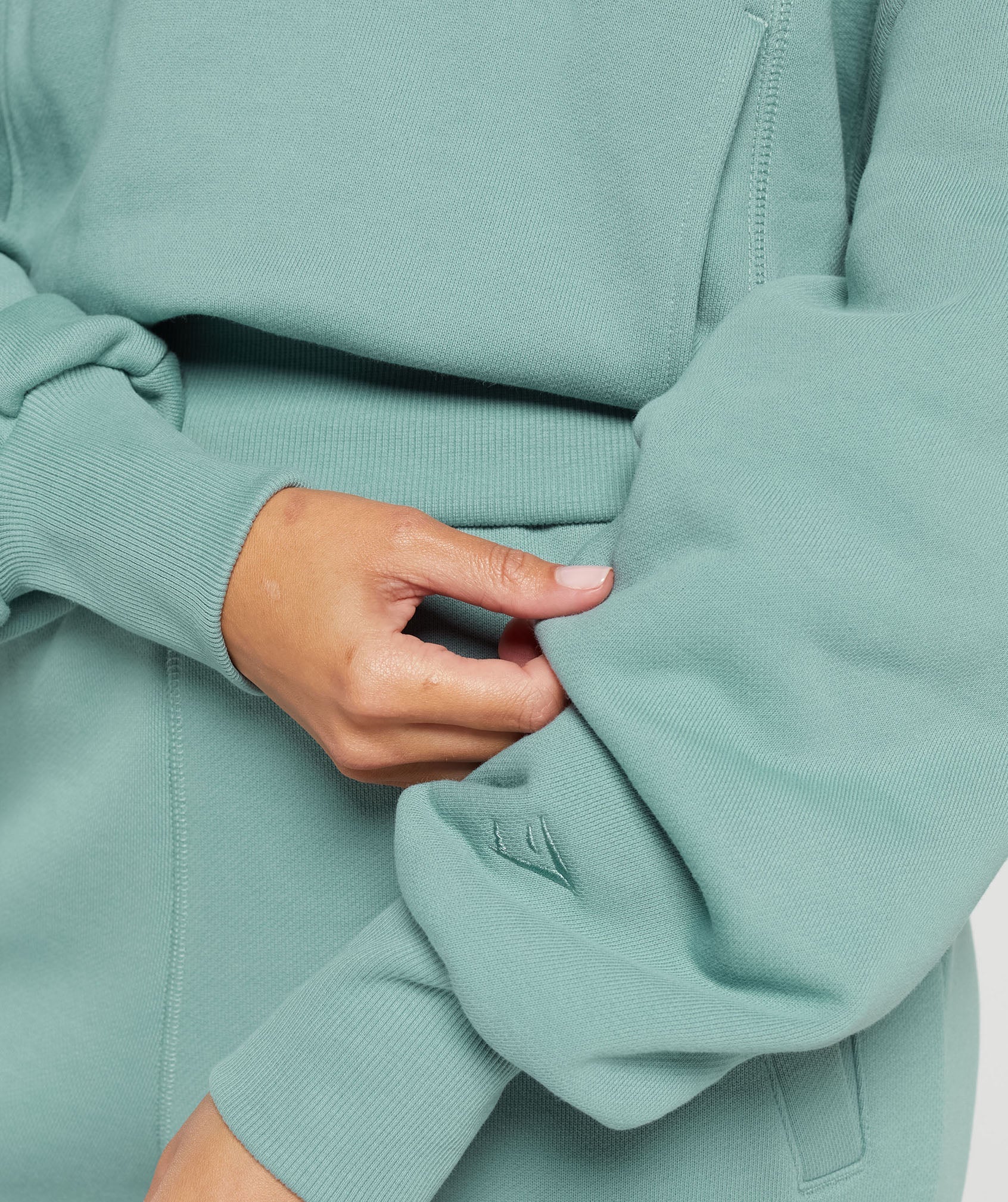 Heavyweight Loopback Sweat Hoodie - Duck Egg Blue — imagem 6