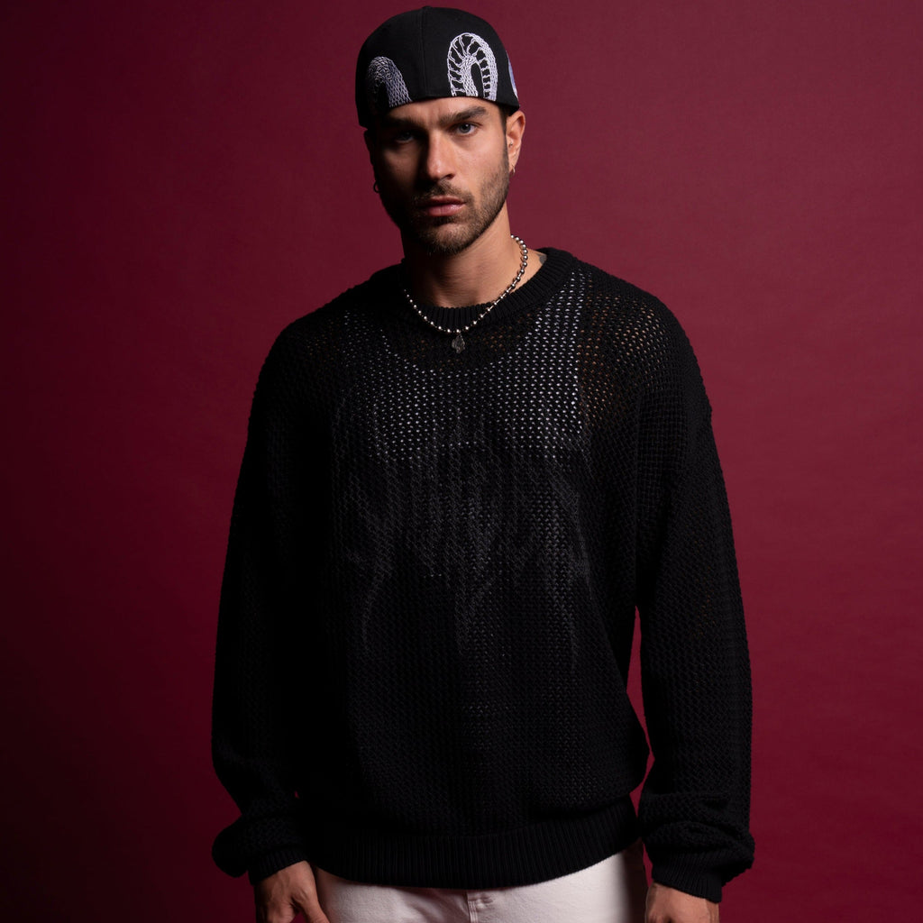 Origin Satva Knit L/S Crewneck in Black — imagem 3