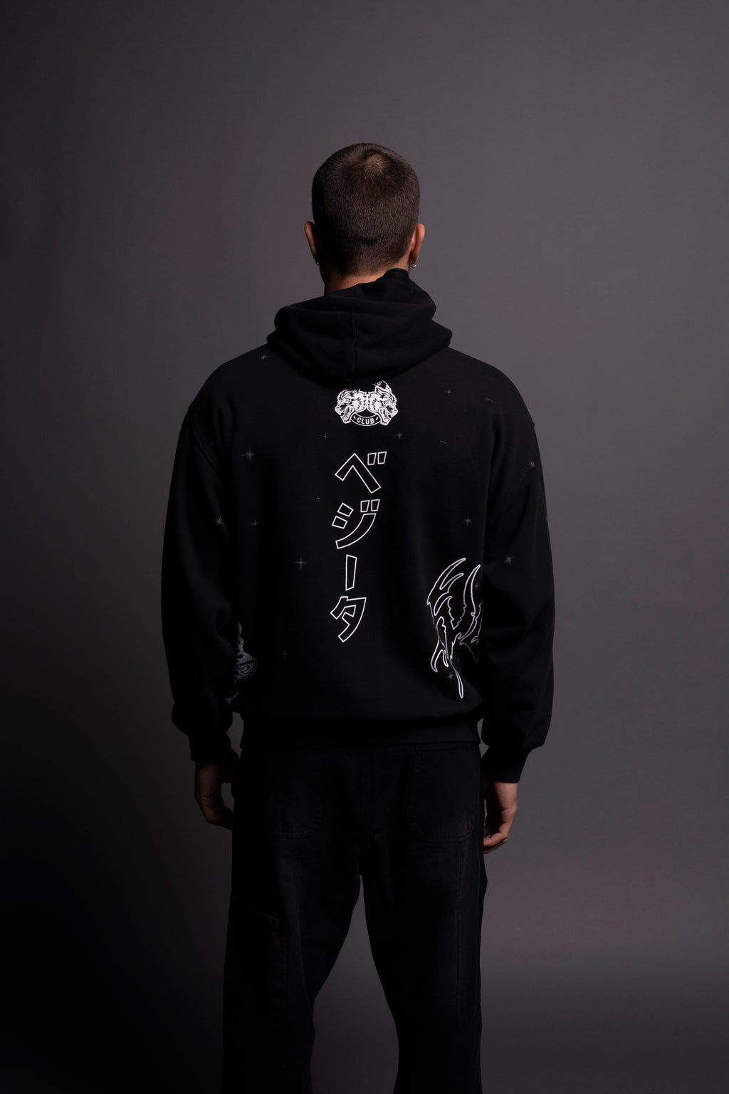 Vegeta Energy "Pierce" Hoodie in Black — imagem 5