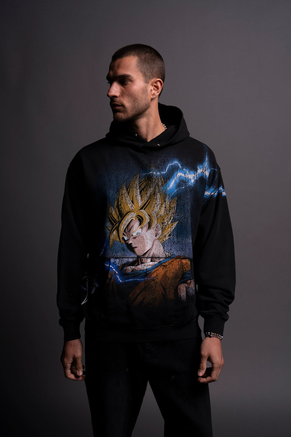 Goku Energy "Pierce" Hoodie in Black — imagem 4