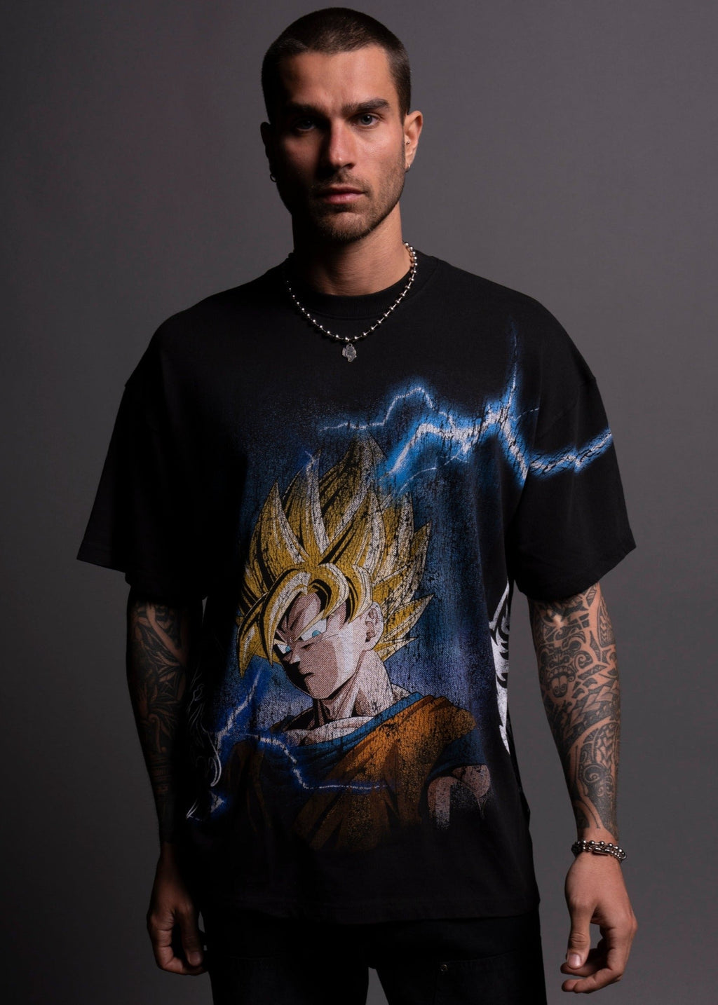 Goku Energy "Premium" Oversized Tee in Black — imagem 2