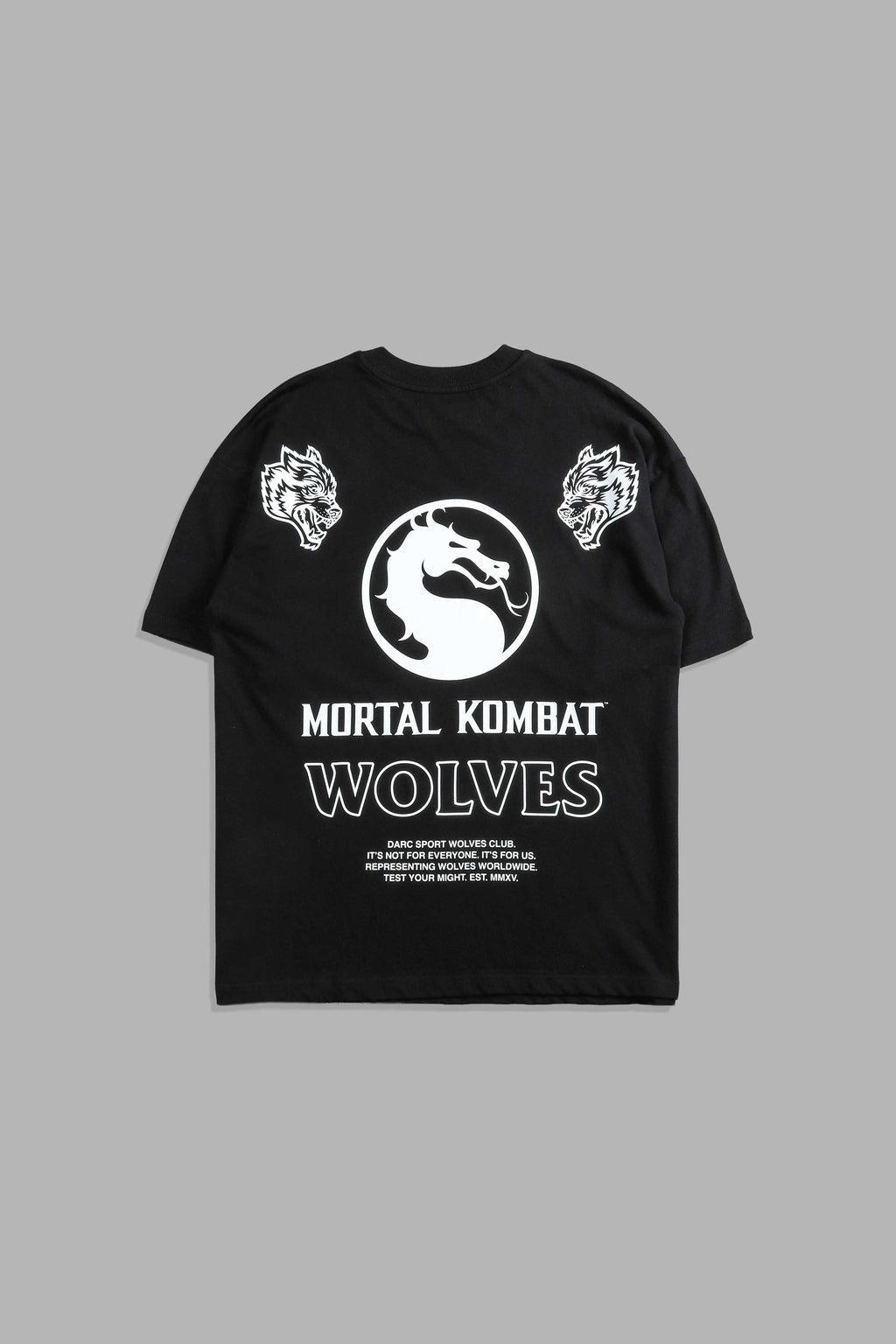 Test Your Might Premium Oversized Tee in Black — imagem 1