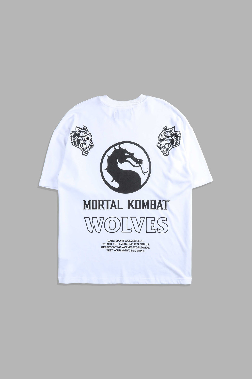 Test Your Might Premium Oversized Tee in White — imagem 1