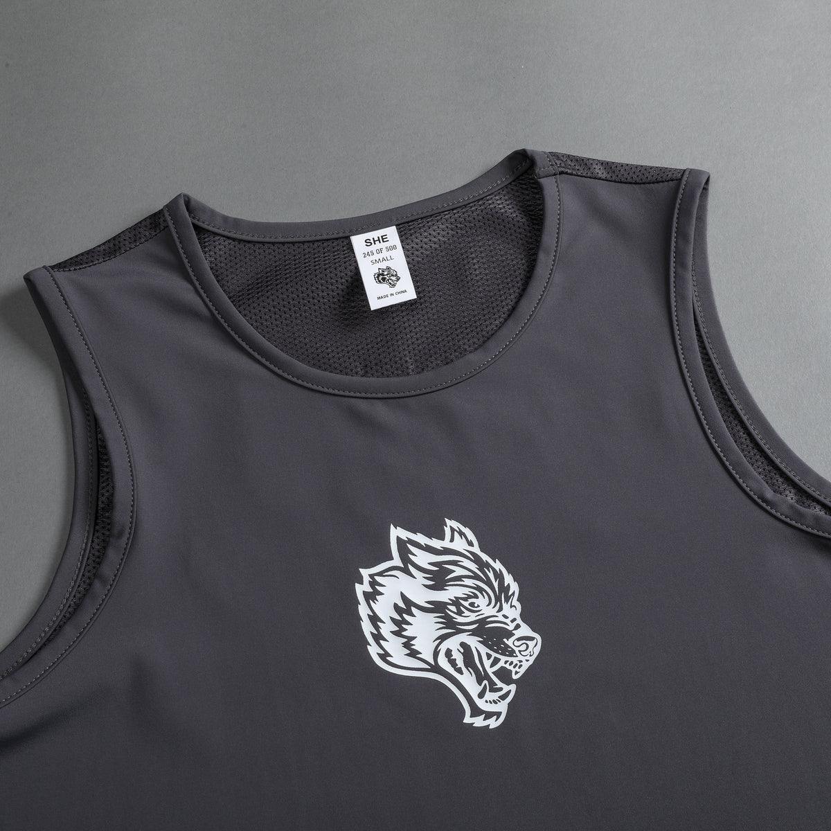 She Our Grit "Dry Wolf" Training Tank in Slate - imagem 6