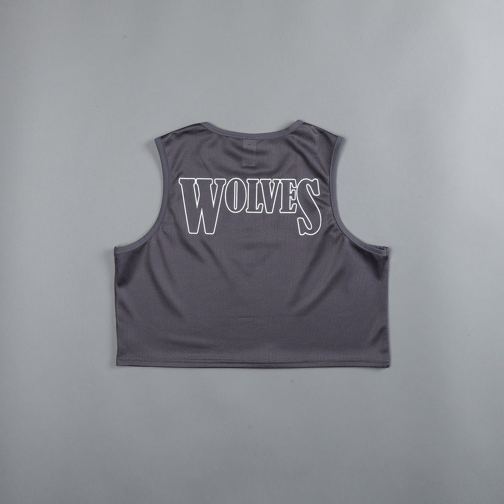She Our Grit "Dry Wolf" Training Tank in Slate - imagem 3