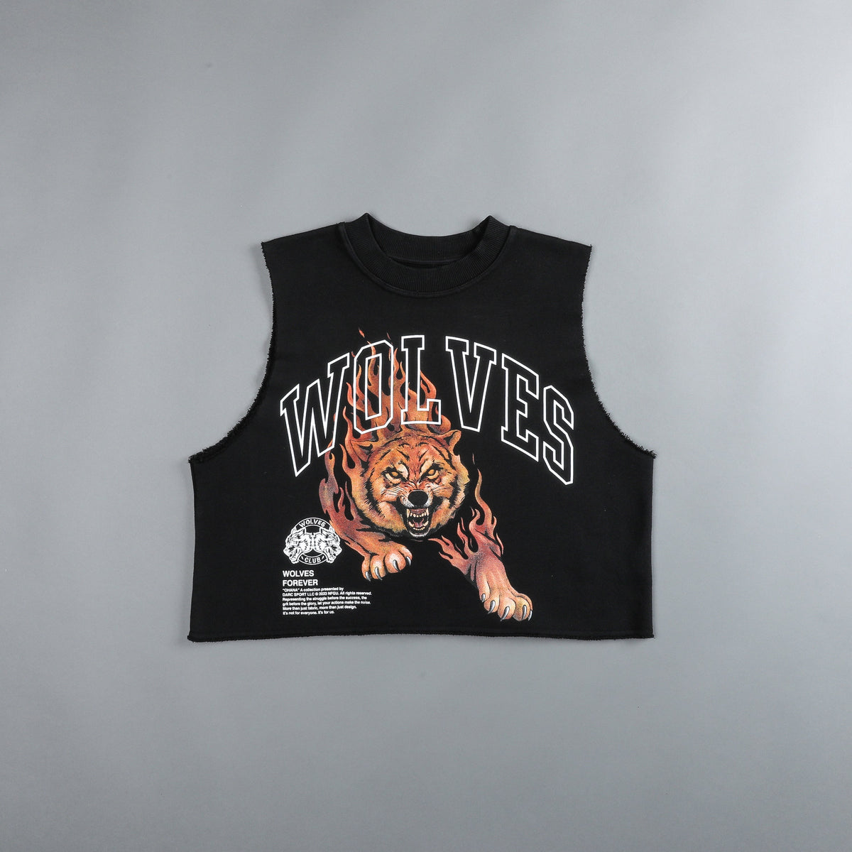Blaze Muscle "Vintage London" (Cropped) Crewneck in Black - imagem 3