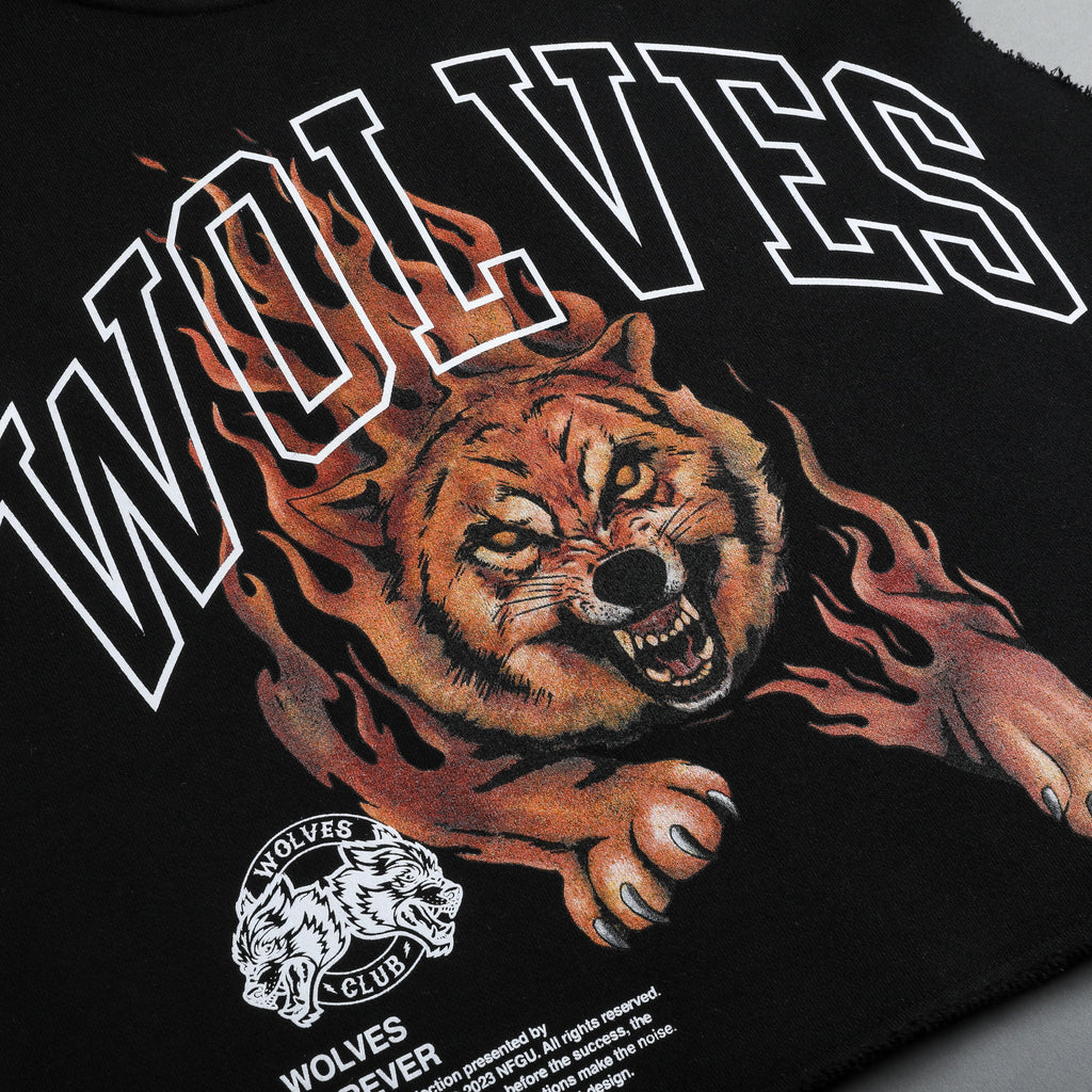 Blaze Muscle "Vintage London" (Cropped) Crewneck in Black - imagem 8