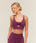 Twist Front Sports Bra - Strength Pink — imagem 1