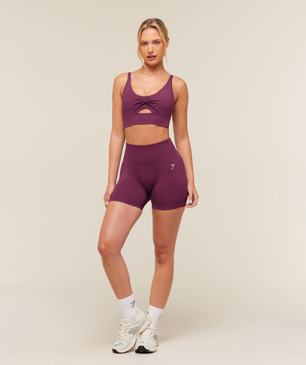 Twist Front Sports Bra - Strength Pink — imagem 6