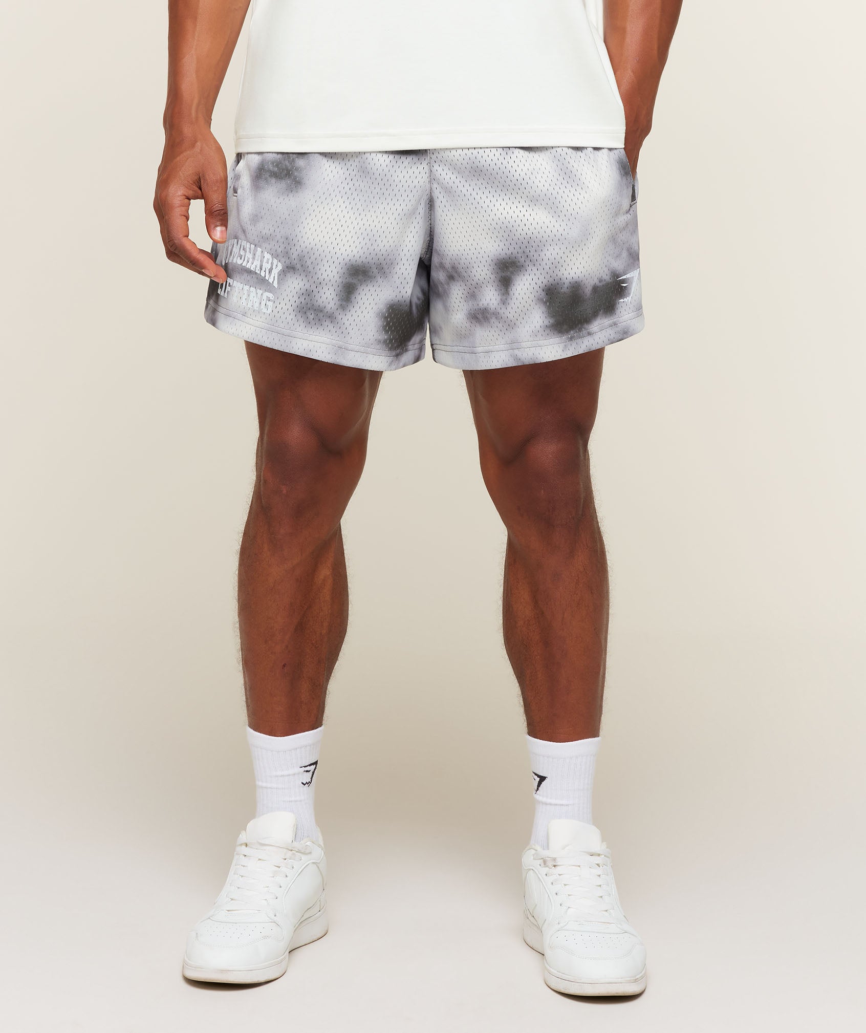 Lifting Mesh 5" Shorts - Mist Grey — imagem 1