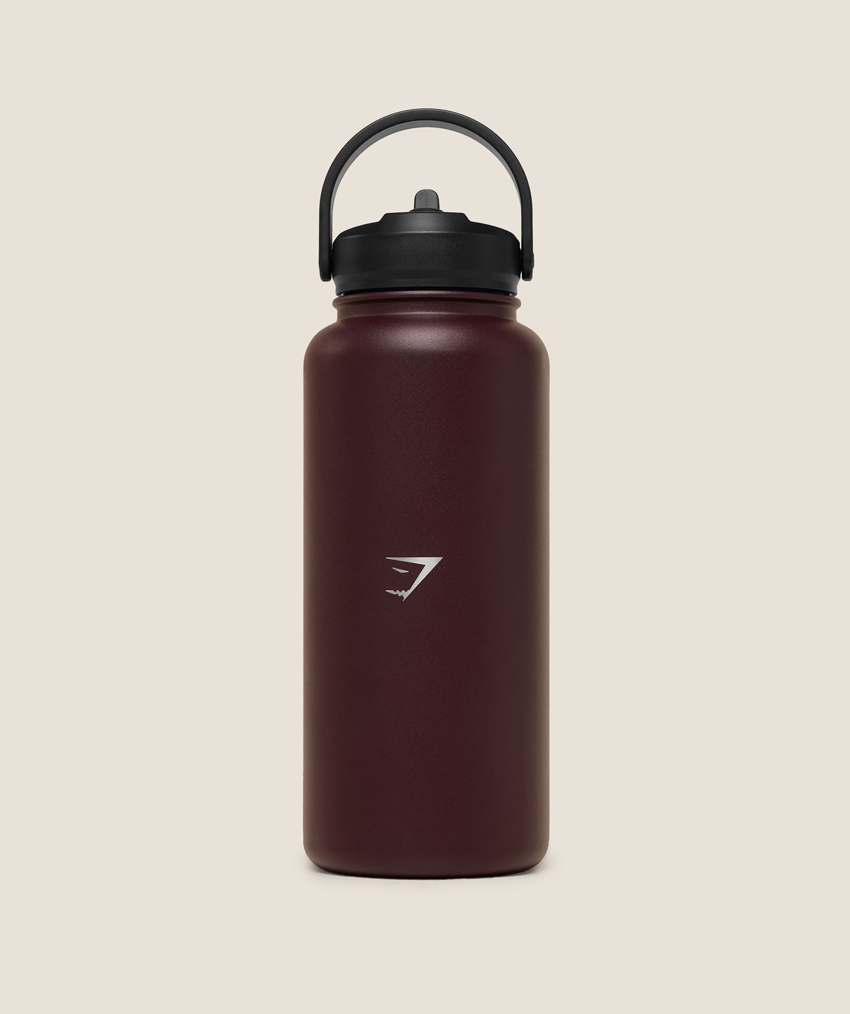 Metal Insulated Straw Bottle 1L - Cherry Purple — imagem 1