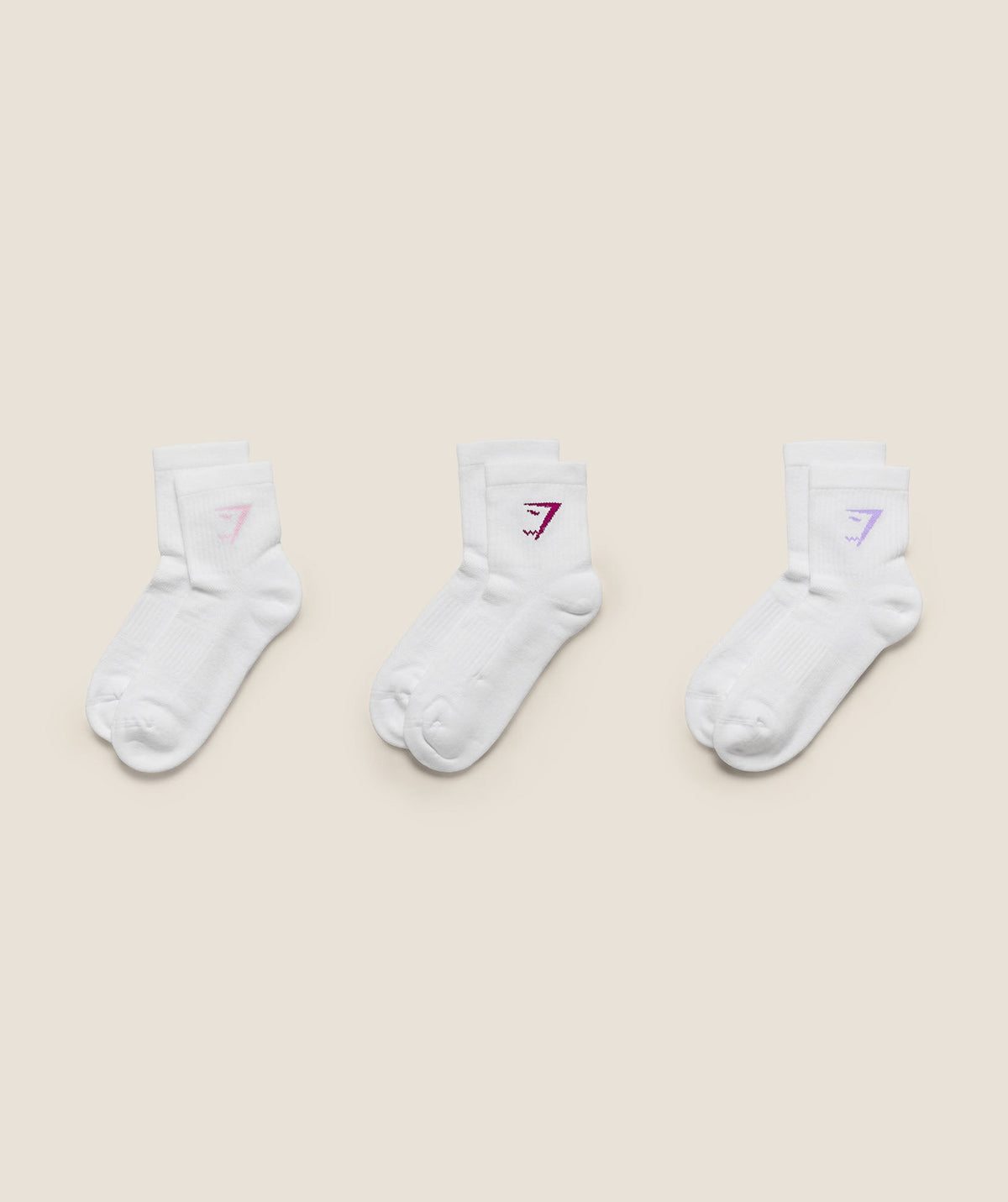 Midi Socks 3pk - Haze Pink/Pace Purple/Strength Pink — imagem 2