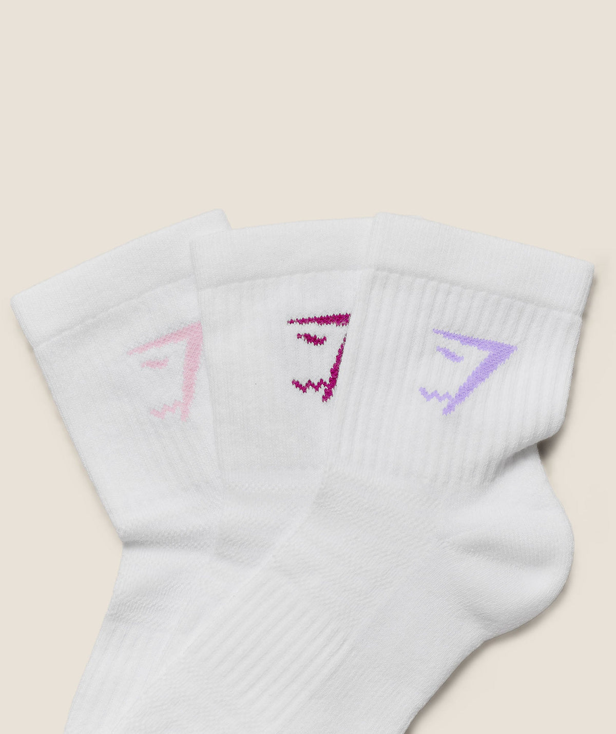 Midi Socks 3pk - Haze Pink/Pace Purple/Strength Pink — imagem 3