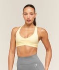 Ruched Sports Bra 2.0 - Butter Yellow — imagem 1