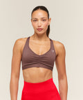 Ruched Sports Bra 2.0 - Espresso Brown — imagem 1