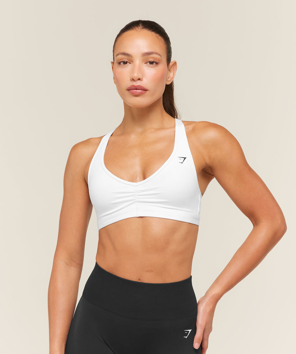 Ruched Sports Bra 2.0 - White — imagem 1