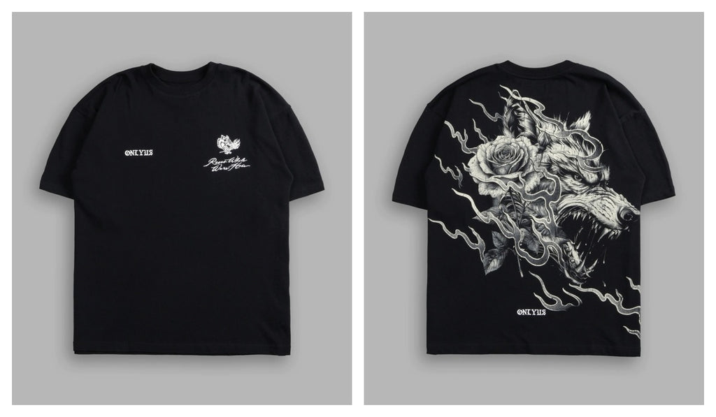 Camiseta Oversized Darc Sport Tattoo Art Dark