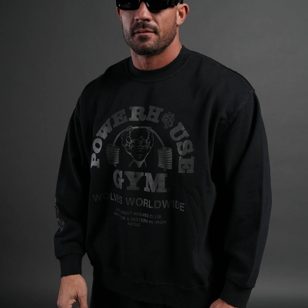 Moletom Darc Sort POWERHOUSE WOLVES CREWNECK