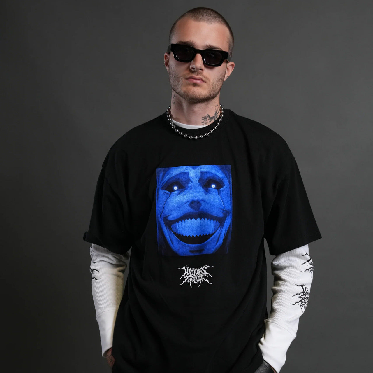 Camiseta Oversized Darc Sport Wolves Forever Dark