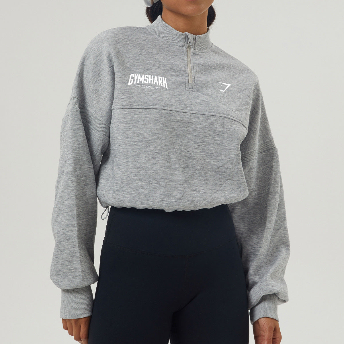 Moletom Cropped Gymshark Training Dept. Half-Zip