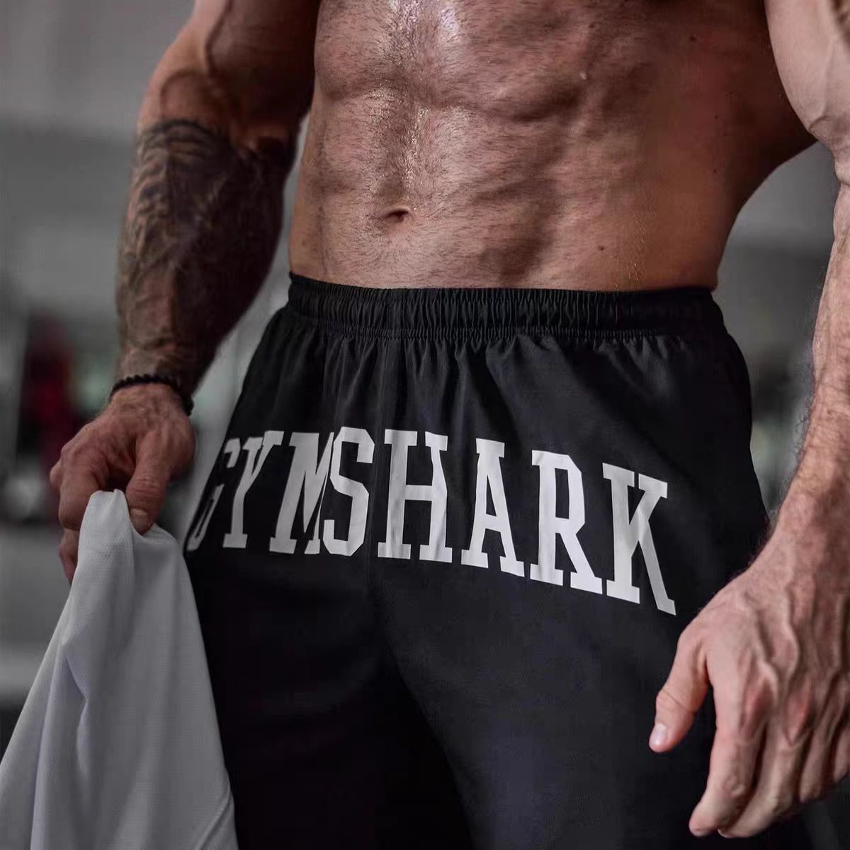Shorts Gymshark Collegiate Branding Preto