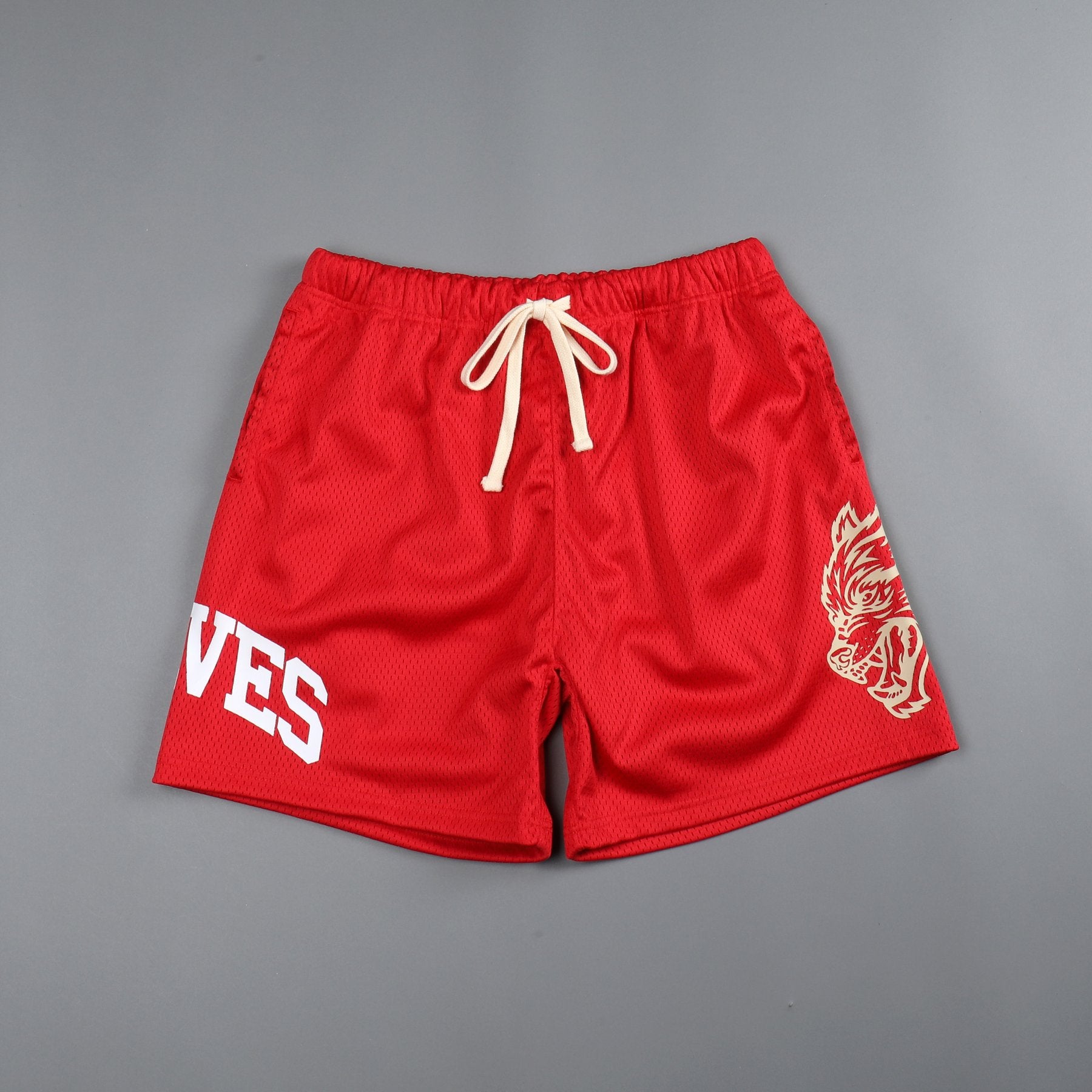 DUAL WLVS FRVR BROLIC TRACK SHORTS