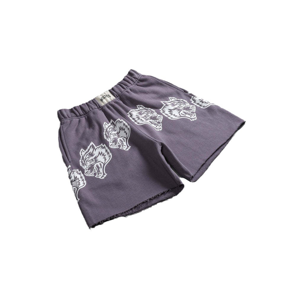 DUAL WLVS FRVR TRACK SHORTS