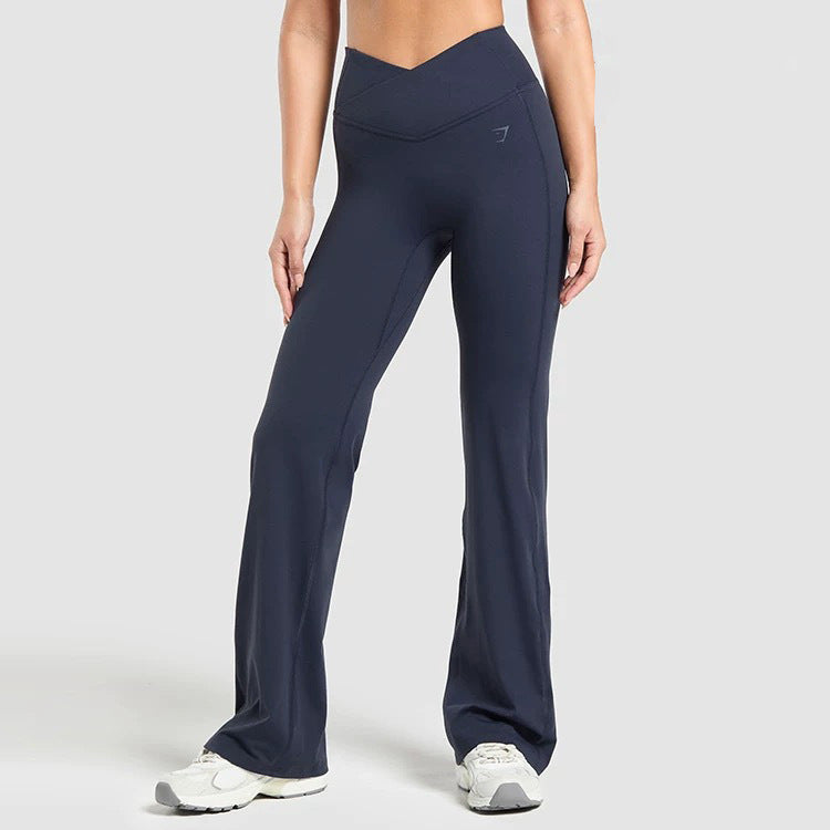 Calça Legging Flare Gymshark Crossover Cintura Alta