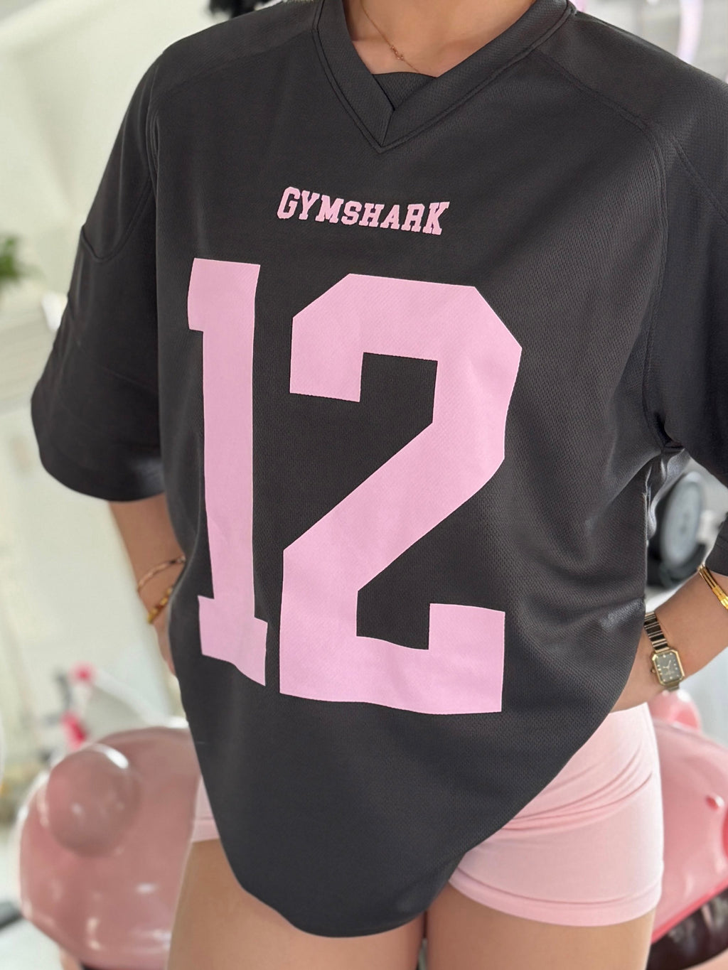 Camiseta Feminina Gymshark American Football Jersey