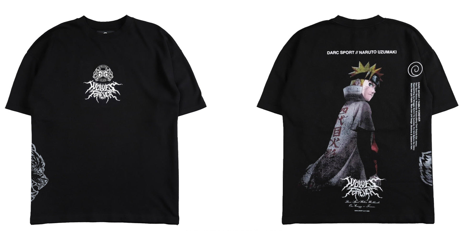 Camiseta Oversized Darc Sport Wolves Naruto