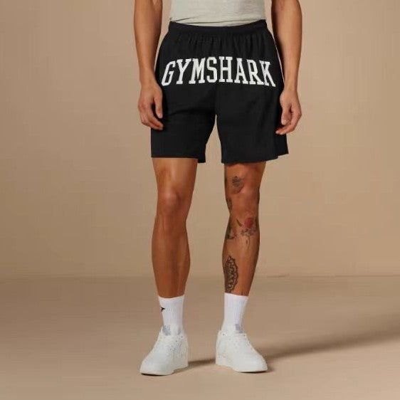 Shorts Gymshark Collegiate Branding Preto