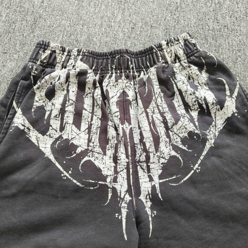Calça Jogger YoungLA Wide Leg Acid Wash Dark