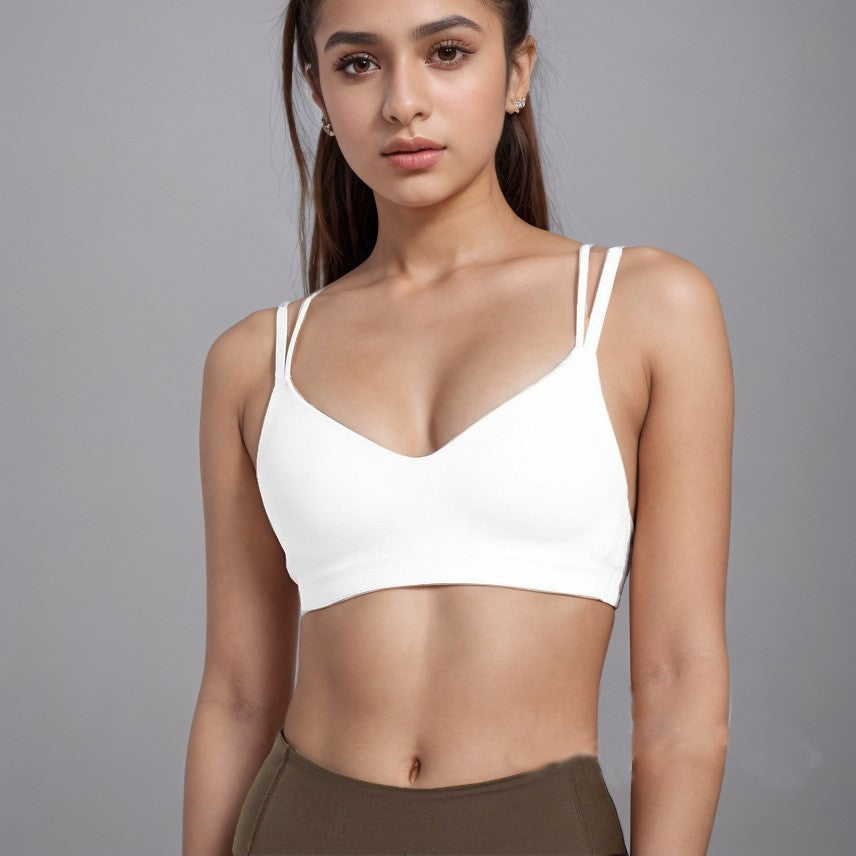 Top Esportivo Gymshark Alças Cruzadas Costas Abertas