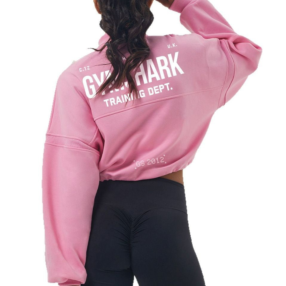 Moletom Cropped Gymshark Training Dept. Half-Zip