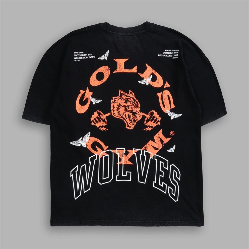 Camiseta Oversized Darc Sport x Gold's Gym Wolves
