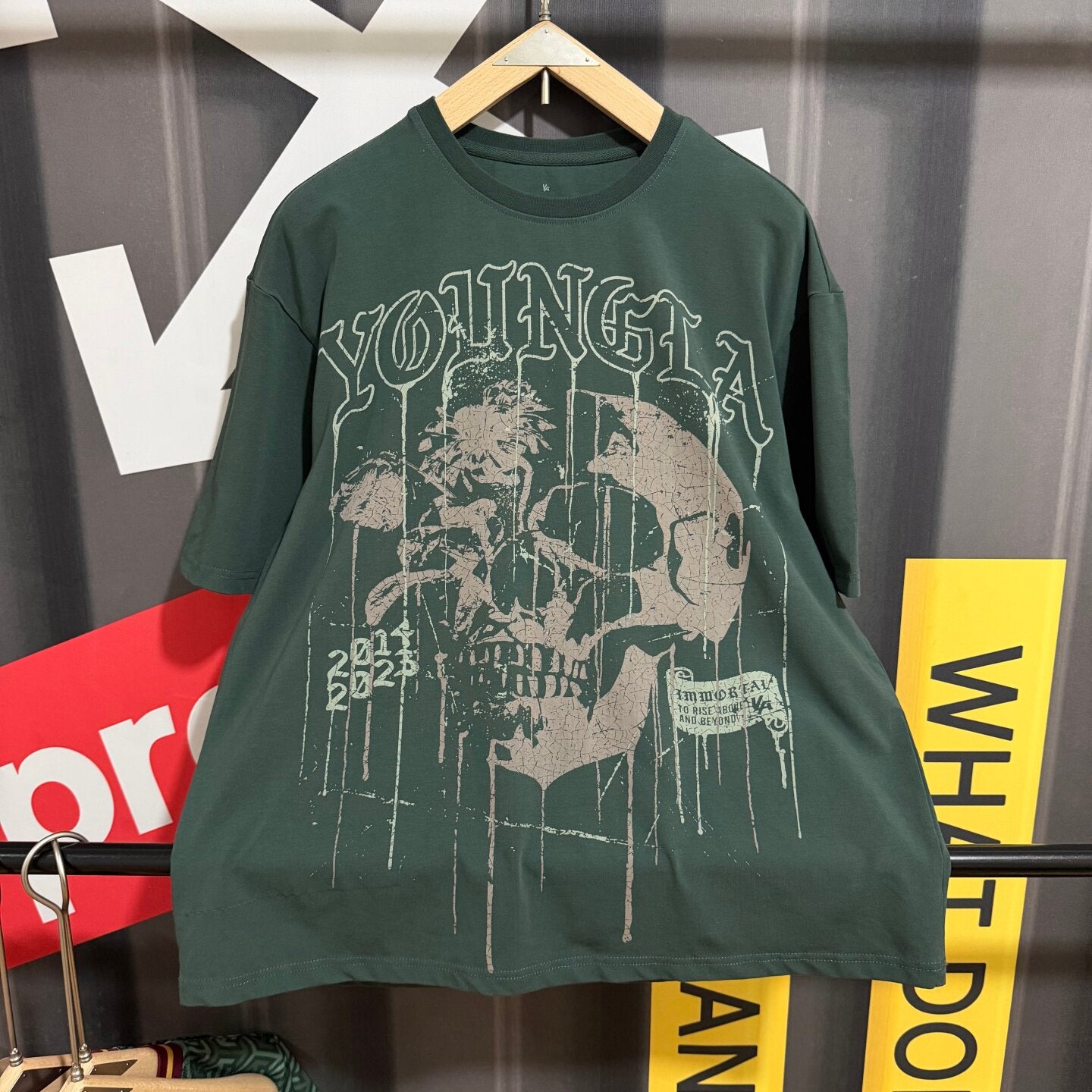Camiseta Youngla Floral Skull Tees