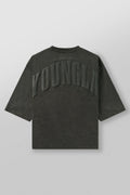 Camiseta Oversized YoungLA Embossed Collegiate