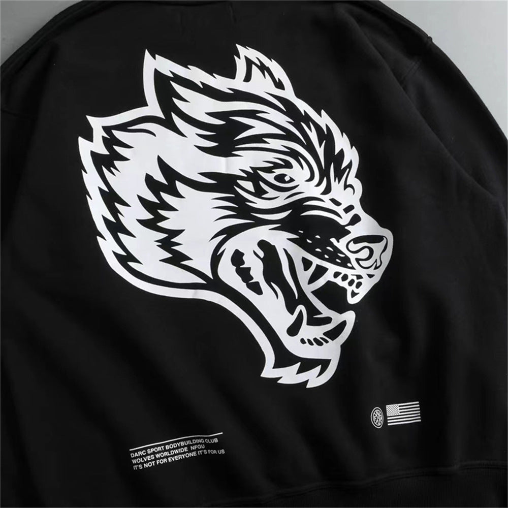 NO LIMIT WOLVES CREWNECK IN BLACK